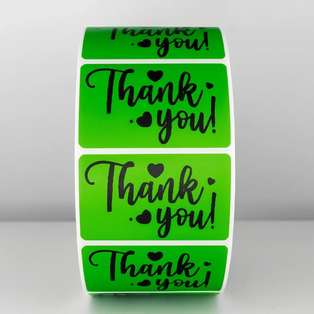 Thank You Stickers Purple Heart | Small Business Packaging Labels Cute